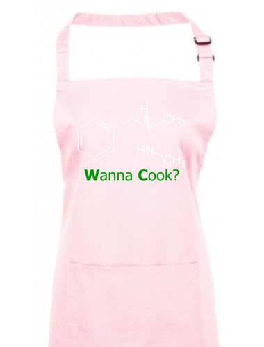 Kochschürze, Wanna Cook Srukturformel, Farbe pink