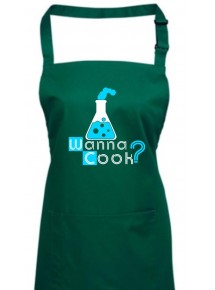 Kochschürze, Wanna Cook Reagenzglas Test Tube, Farbe bottlegreen