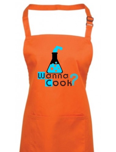 Kochschürze, Wanna Cook Reagenzglas Test Tube, Farbe orange