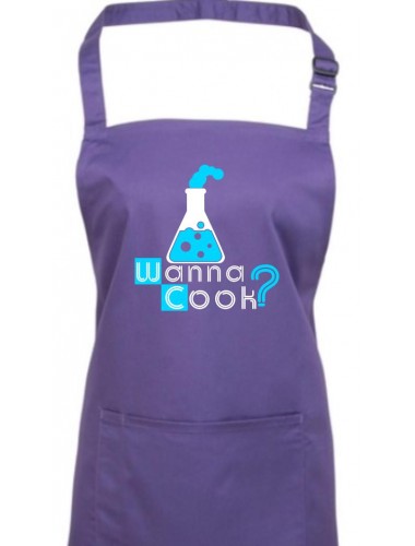 Kochschürze, Wanna Cook Reagenzglas Test Tube, Farbe purple