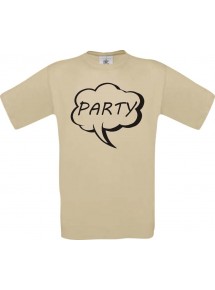 Männer-Shirt Sprechblase Party