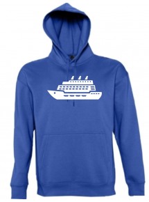 Kapuzen Sweatshirt  Kreuzfahrtschiff, Passagierschiff kult, royal, Größe L
