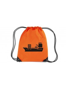 Premium Gymsac Frachter, Übersee, Skipper, Kapitän, orange