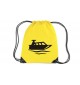 Premium Gymsac Motorboot, Yacht, Boot, Kapitän, yellow