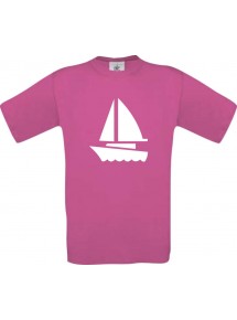 Seegelboot, Jolle, Skipper, Kapitän  kult, pink, Größe L