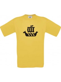 Winkingerschiff,Skipper, Kapitän  kult, gelb, Größe L