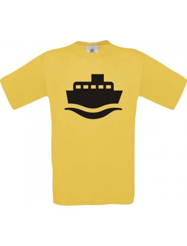 Frachter, Übersee, Skipper, Kapitän  kult, gelb, Größe L