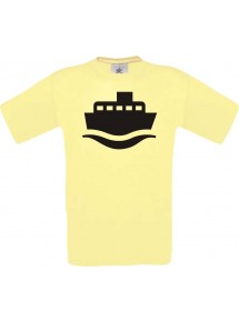 Frachter, Übersee, Skipper, Kapitän  kult, gelb, Größe L