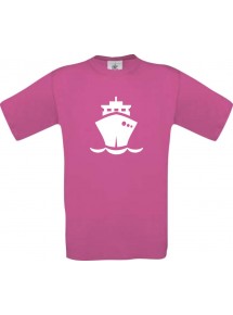 Frachter, Übersee, Boot, Kapitän  kult, pink, Größe L