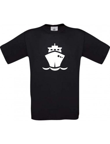 Frachter, Übersee, Boot, Kapitän  kult, schwarz, Größe L