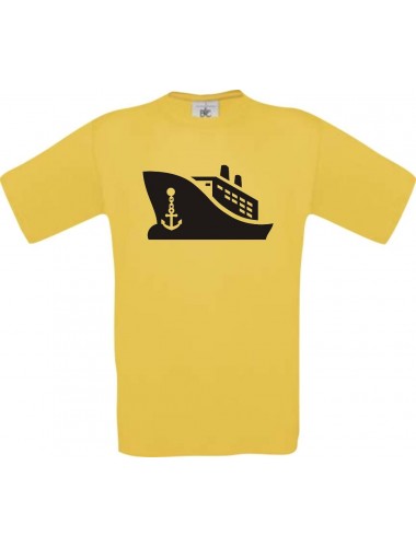 Frachter, Übersee, Skipper, Kapitä  kult, gelb, Größe L
