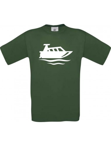 Motorboot, Yacht, Boot, Kapitän  kult, grün, Größe L