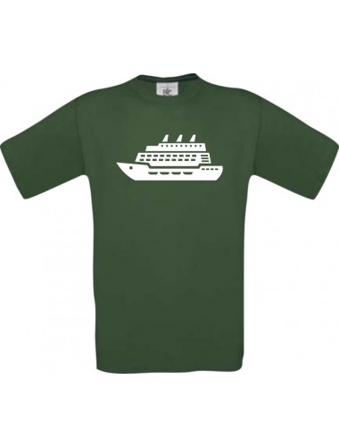 Kreuzfahrtschiff, Passagierschiff  kult, grün, Größe L