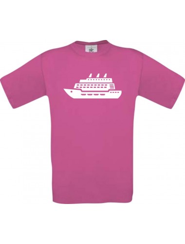 Kreuzfahrtschiff, Passagierschiff  kult, pink, Größe L