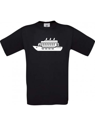Kreuzfahrtschiff, Passagierschiff  kult, schwarz, Größe L