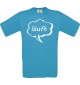 Kinder-Shirt Sprechblase läuft Farbe atoll, Größe 104