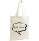 Shopping Bag Organic Zen, Shopper Sprechblase wir alle