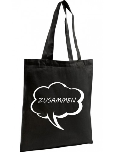 Shopping Bag Organic Zen, Shopper Sprechblase zusammen