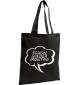 Shopping Bag Organic Zen, Shopper Sprechblase schon wieder Montag
