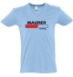 sportlisches Männershirt mit V-Ausschnitt Maurer Loading, Farbe hellblau, Größe L