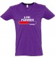 sportlisches Männershirt mit V-Ausschnitt Lokführer Loading, Farbe lila, Größe L