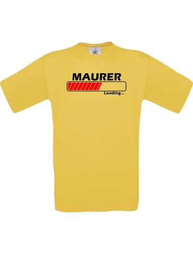 Kinder-Shirt Maurer Loading Farbe gelb, Größe 104