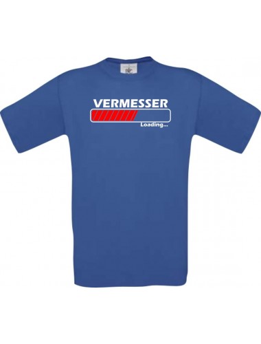 Kinder-Shirt Vermesser Loading Farbe royalblau, Größe 104