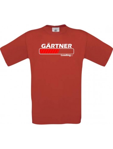 Kinder-Shirt Gärtner Loading Farbe rot, Größe 104