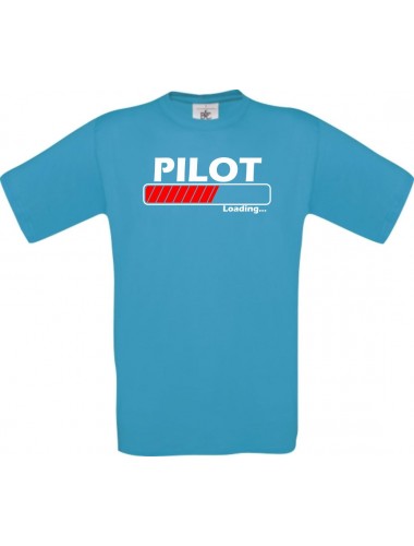Kinder-Shirt Pilot Loading Farbe atoll, Größe 104