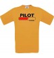Kinder-Shirt Pilot Loading Farbe orange, Größe 104