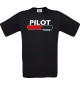 Kinder-Shirt Pilot Loading Farbe schwarz, Größe 104
