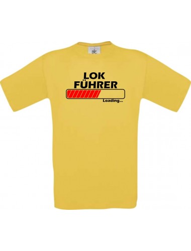 Kinder-Shirt Lokführer Loading Farbe gelb, Größe 104