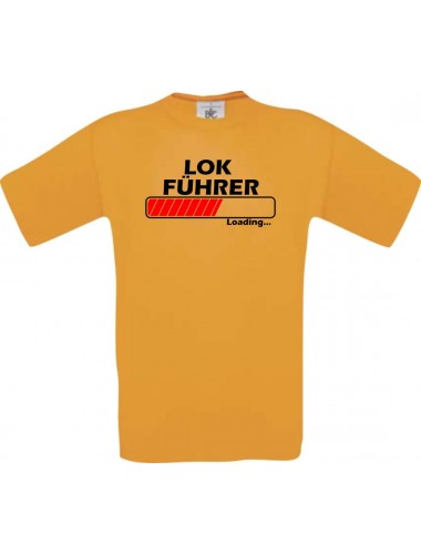 Kinder-Shirt Lokführer Loading Farbe orange, Größe 104