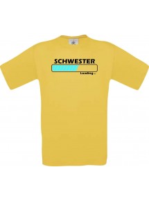 Kinder-Shirt Schwester Loading Farbe gelb, Größe 104
