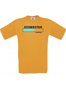 Kinder-Shirt Schwester Loading Farbe orange, Größe 104