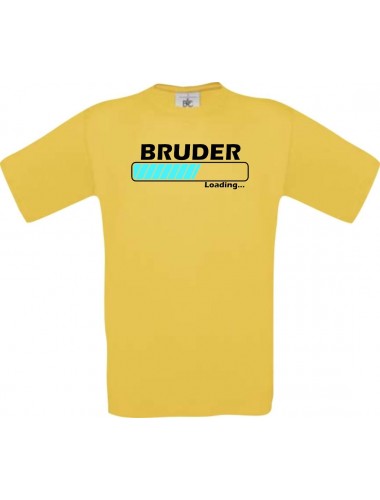 Kinder-Shirt Bruder Loading Farbe gelb, Größe 104