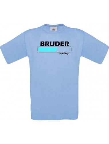 Kinder-Shirt Bruder Loading Farbe hellblau, Größe 104