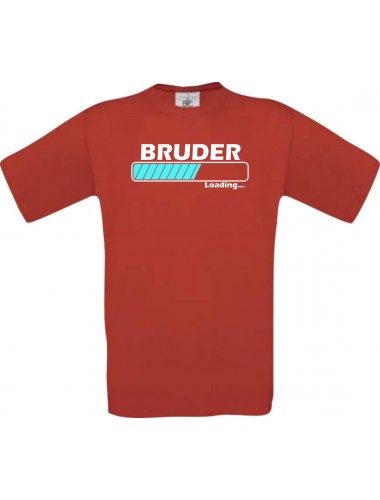 Kinder-Shirt Bruder Loading Farbe rot, Größe 104