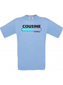 Kinder-Shirt Cousine Loading Farbe hellblau, Größe 104