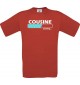 Kinder-Shirt Cousine Loading Farbe rot, Größe 104