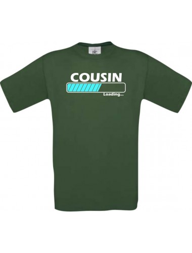 Kinder-Shirt Cousin Loading Farbe dunkelgruen, Größe 104