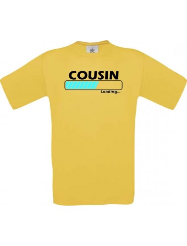 Kinder-Shirt Cousin Loading Farbe gelb, Größe 104