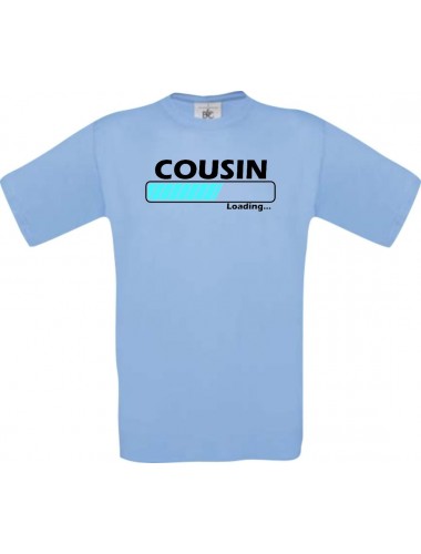 Kinder-Shirt Cousin Loading Farbe hellblau, Größe 104