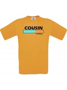 Kinder-Shirt Cousin Loading Farbe orange, Größe 104