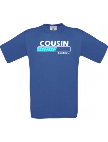 Kinder-Shirt Cousin Loading Farbe royalblau, Größe 104