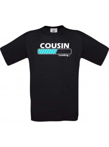 Kinder-Shirt Cousin Loading Farbe schwarz, Größe 104
