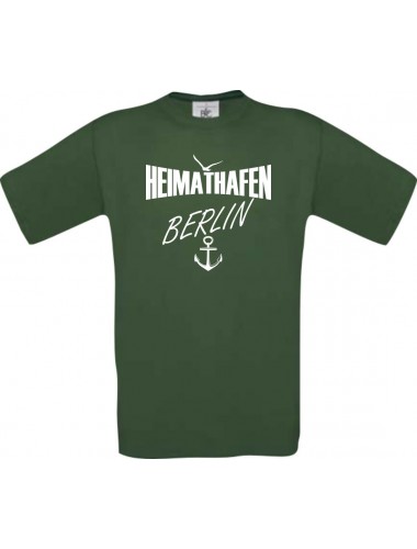 Kinder-Shirt Heimathafen Berlin kult, Farbe dunkelgruen, Größe 104