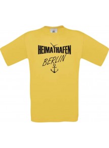 Kinder-Shirt Heimathafen Berlin kult, Farbe gelb, Größe 104