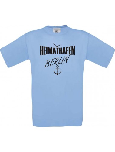 Kinder-Shirt Heimathafen Berlin kult, Farbe hellblau, Größe 104