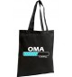 Shopping Bag Organic Zen, Shopper Oma Loading, Farbe schwarz